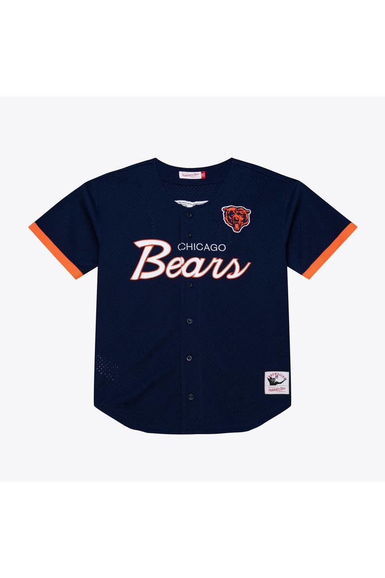 Men's Mitchell & Ness  Navy Chicago Bears Head Coach Mesh Full-Button Fashion Jersey, Main, color, Navy