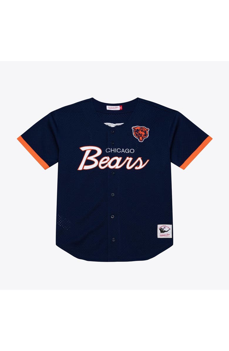 Mitchell & Ness Men's Mitchell & Ness  Navy Chicago Bears Head Coach Mesh Full-Button Fashion Jersey, Main, color, Navy