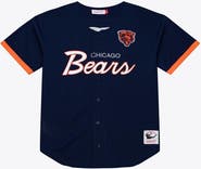 Mitchell & Ness Men's Mitchell & Ness  Navy Chicago Bears Head Coach Mesh Full-Button Fashion Jersey