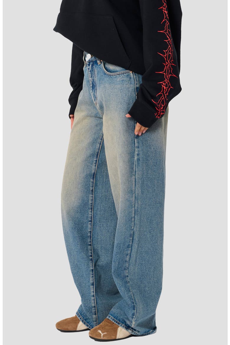 Relaxed Wide Leg Jeans, Alternate, color, KIT