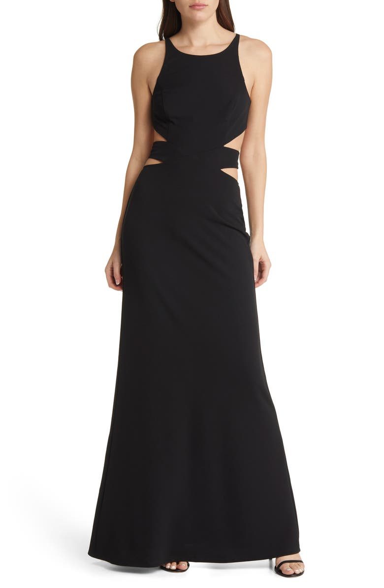Lulus Cutout Cocktail Dress, Main, color,