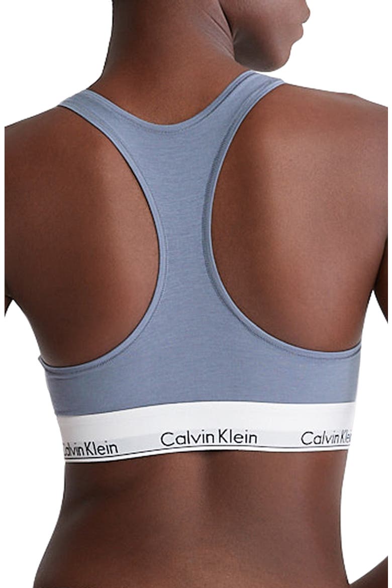Modern Cotton Collection Unlined Cotton Blend Bralette, Alternate, color, PB4 FLINT STONE