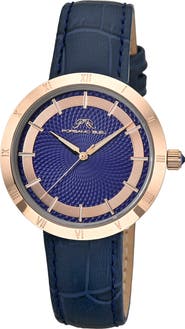 PORSAMO BLEU Monroe Leather Strap Watch