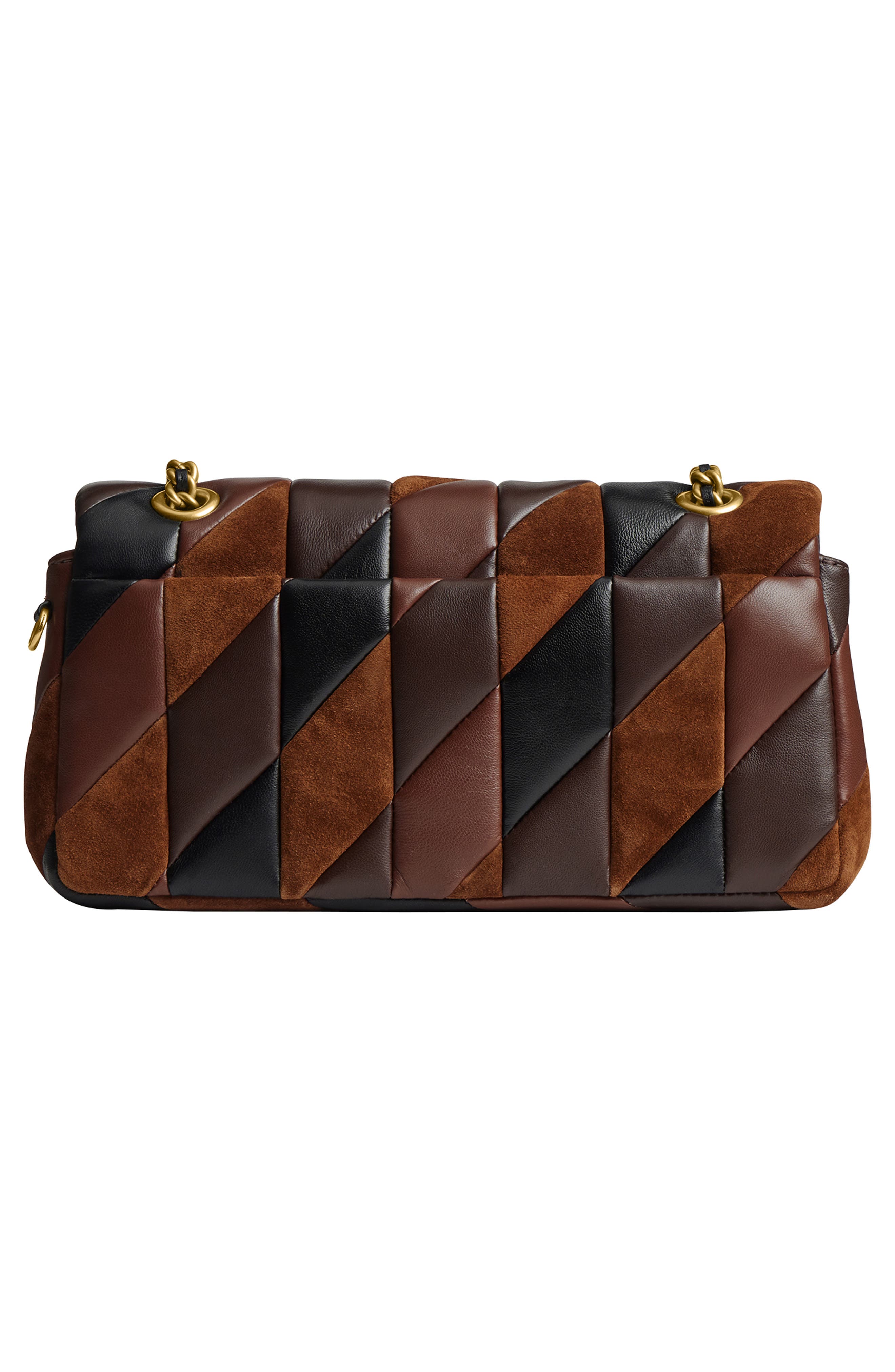 COACH Tabby 26 Quilted Patchwork Leather Shoulder Bag, Alternate, color, Maple Shadow Brown