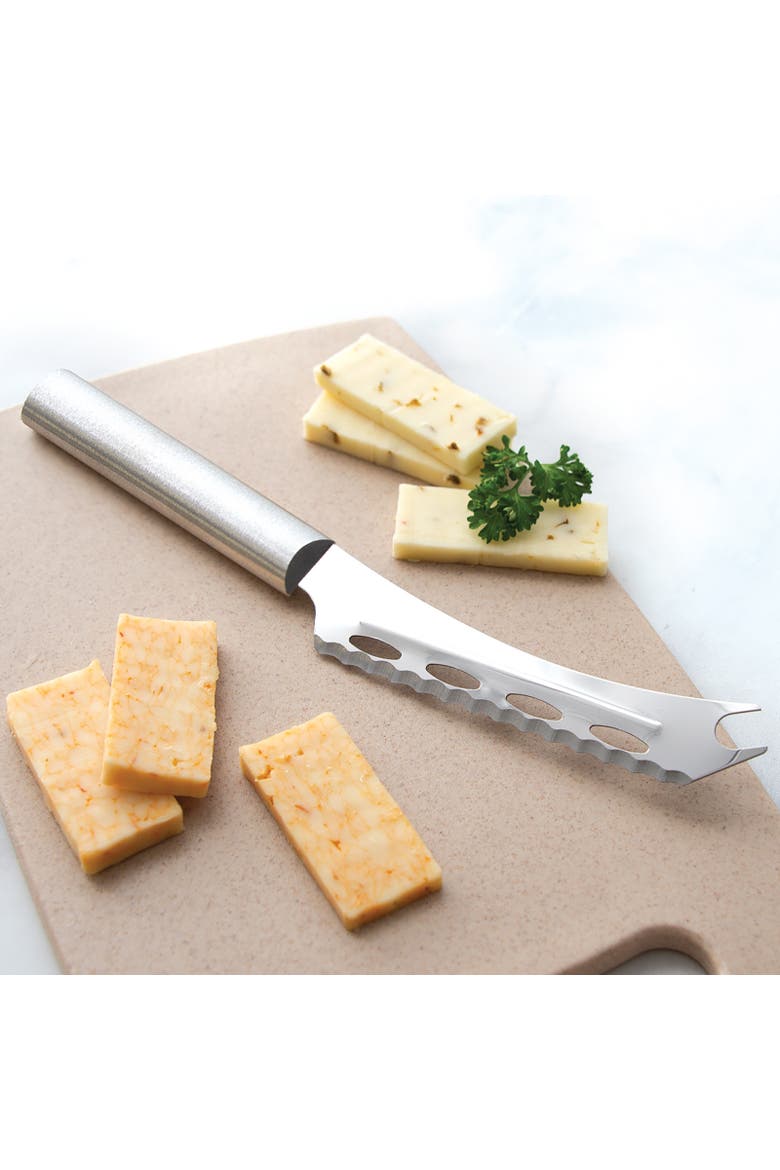 Cutlery 5.25-Inch Cheese Knife Serrated Stainless Steel Blade, Alternate, color, Silver