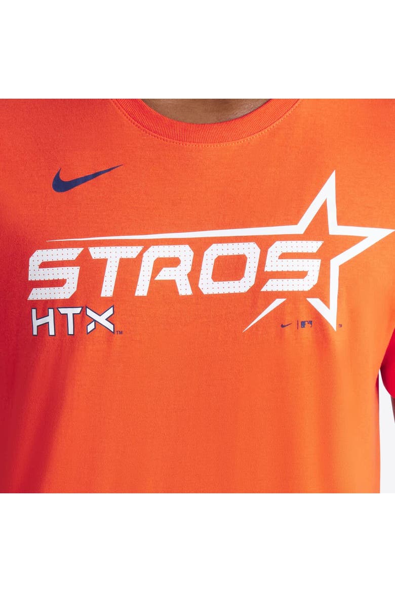 Men's Nike  Orange Houston Astros 2025 City Connect Wordmark Performance T-Shirt, Alternate, color, Orange
