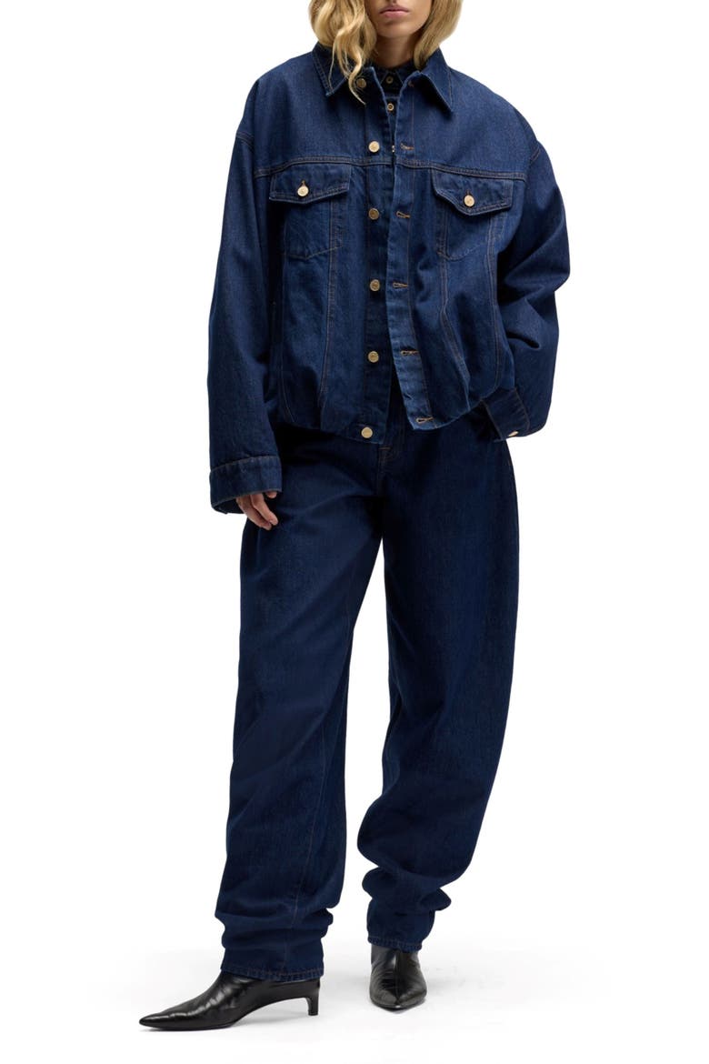 Oversize Denim Jacket, Alternate, color, INDIGO SOUL
