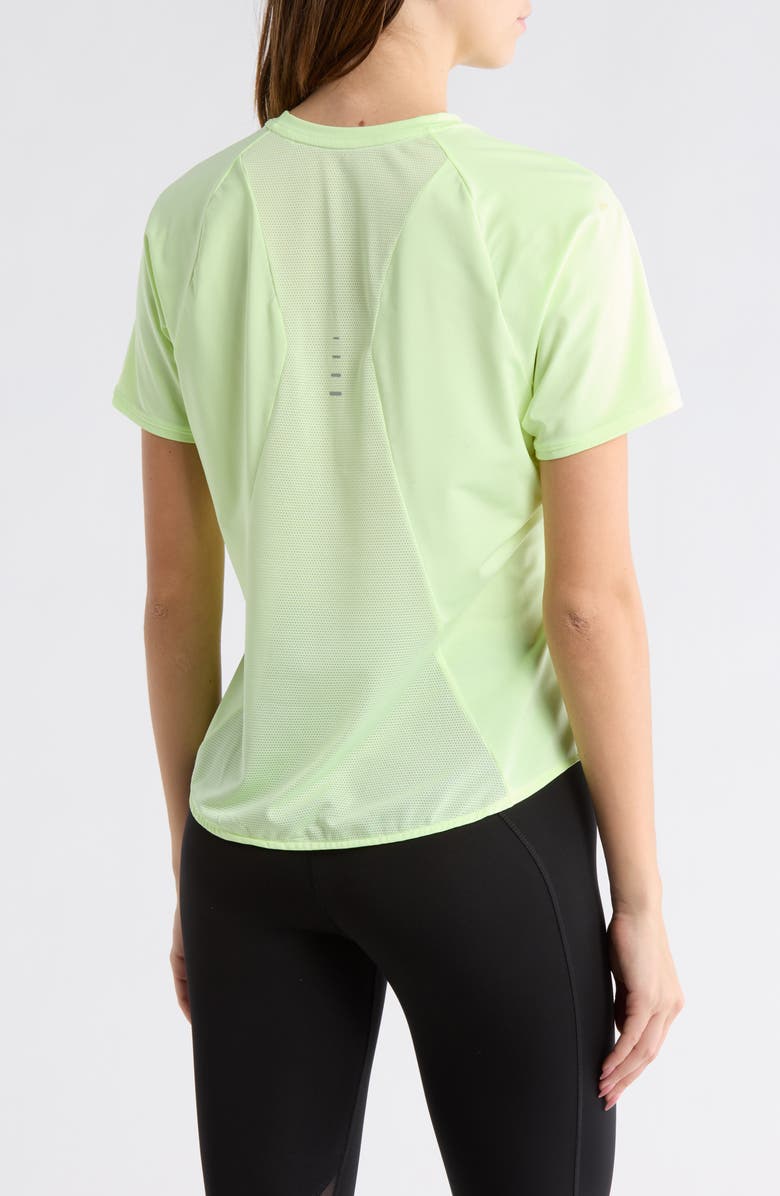 Nike Swift Dri-FIT Short Sleeve Running Top, Alternate, color, Barely Volt