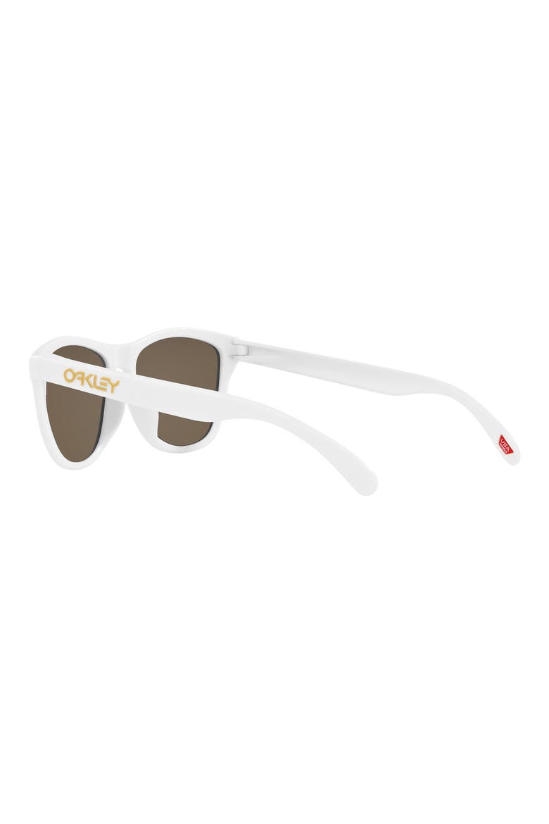 Frogskins 54mm Polarized Rectangular Sunglasses, Alternate, color, WHITE