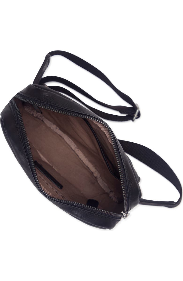Frye Nash Leather Sling Bag, Alternate, color, Black