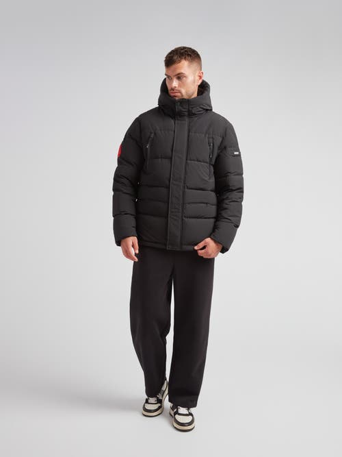 Jack1t Ez Frontier Prime Hooded Puffer Coat In Black