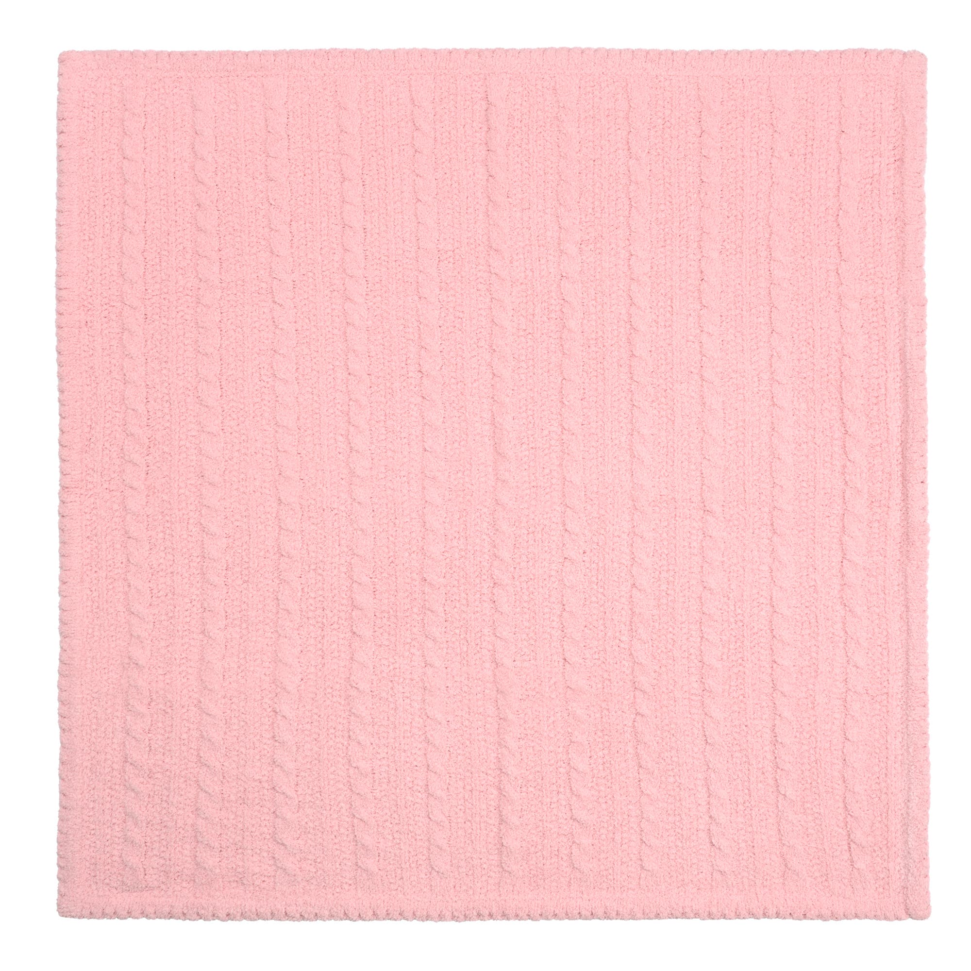 Kashwére Baby Blanket - Baby Cable - Chenilla Classic in Blossom 