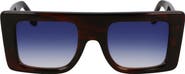Victoria Beckham VB Monogram 51mm Rectangular Sunglasses