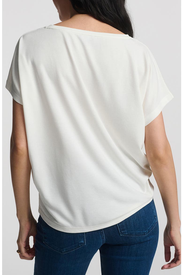 Luxe Touch Boat Neck T-Shirt, Alternate, color, ANTIQUE WHITE