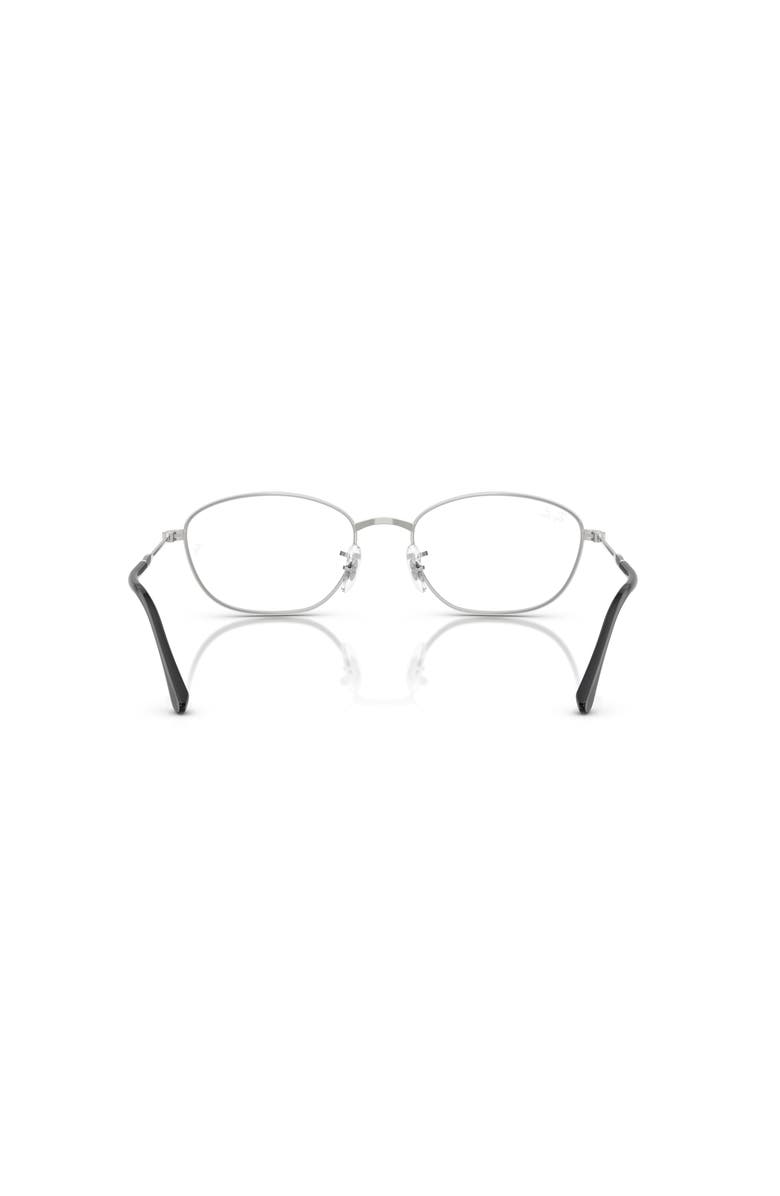 Ray-Ban 55mm Irregular optical glasses, Alternate, color, Silver