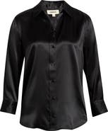 L'AGENCE Dani Silk Charmeuse Blouse