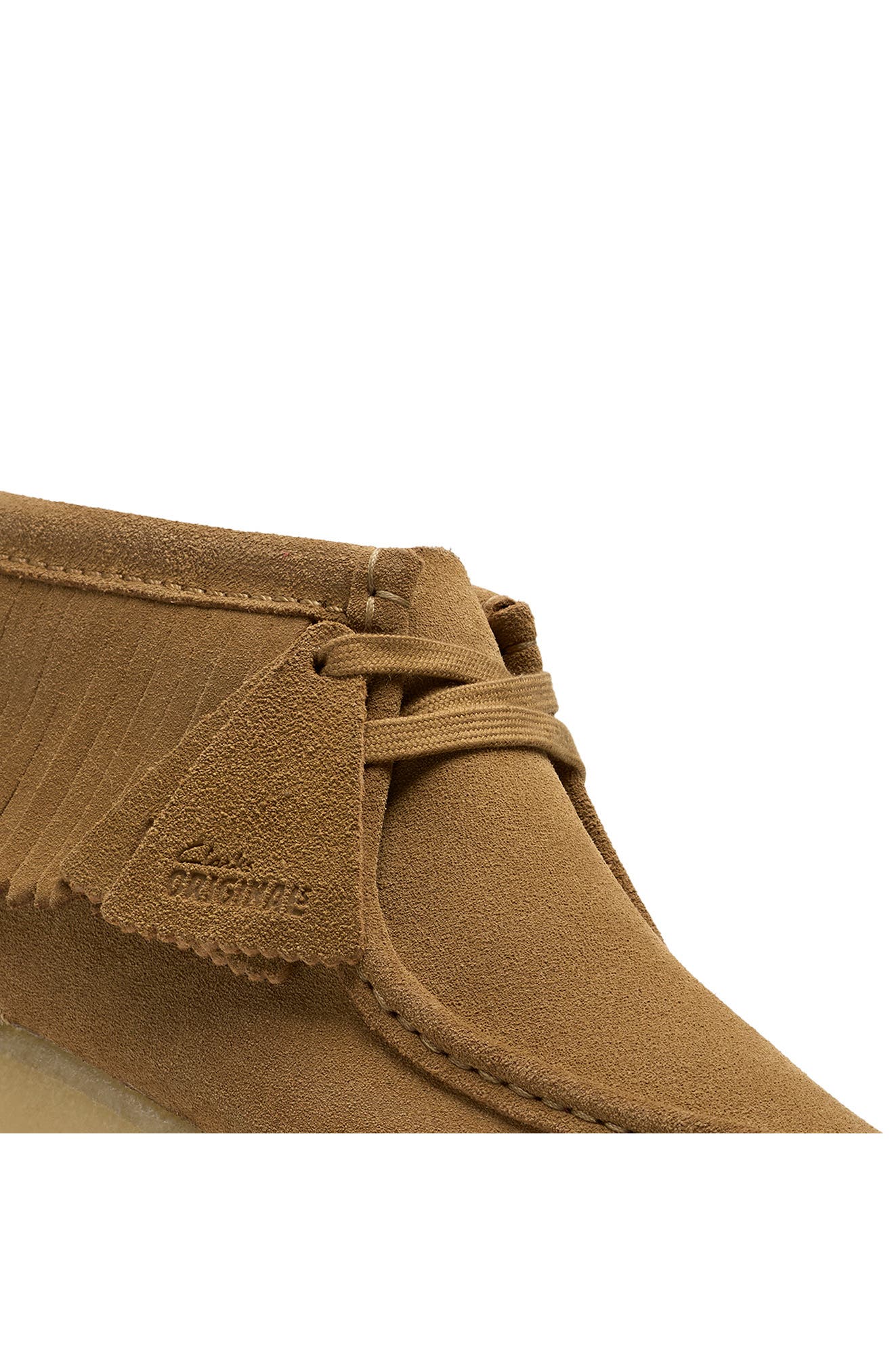 Clarks<sup>®</sup> Originals Fringe Wallabee Chukka, Alternate, color, Light Tan Suede