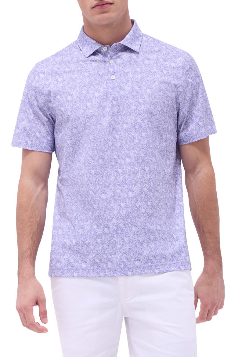 Victor OoohCotton® Floral Polo, Main, color, LILAC