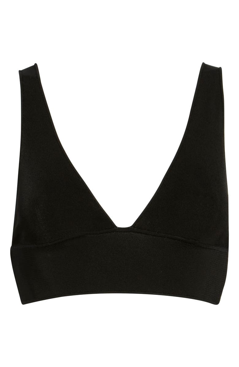 A.L.C. Ella Knit Bra Top, Main, color, Black