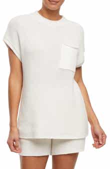 Three Dots Michaela Pocket Knit T-Shirt