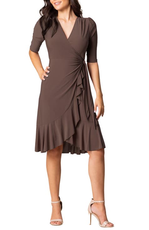 Whimsy Midi Wrap Dress