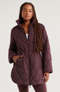 Zella Skyline Longline Quilted Jacket