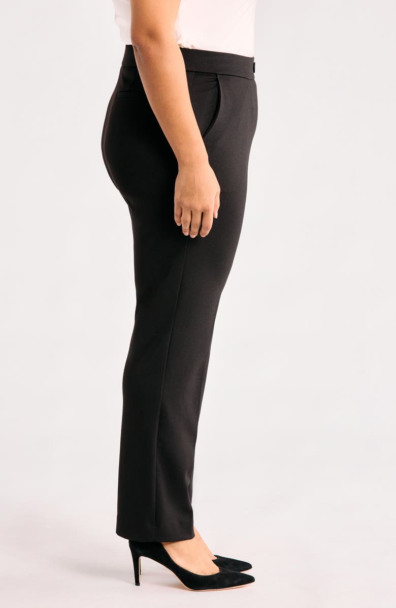 AK ANNE KLEIN Straight Leg Pants, Alternate, color, Anne Black