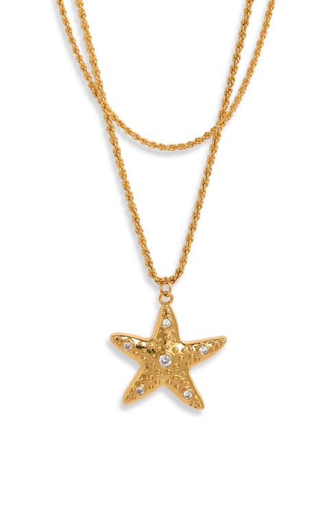 Sea Star Layered Pendant Necklace