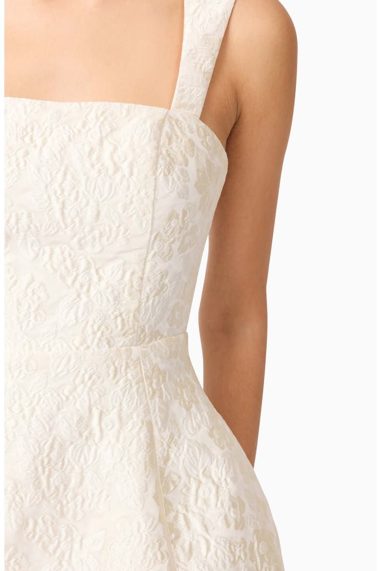 Galadirel Jacquard Sleeveless Minidress, Alternate, color, IVORY