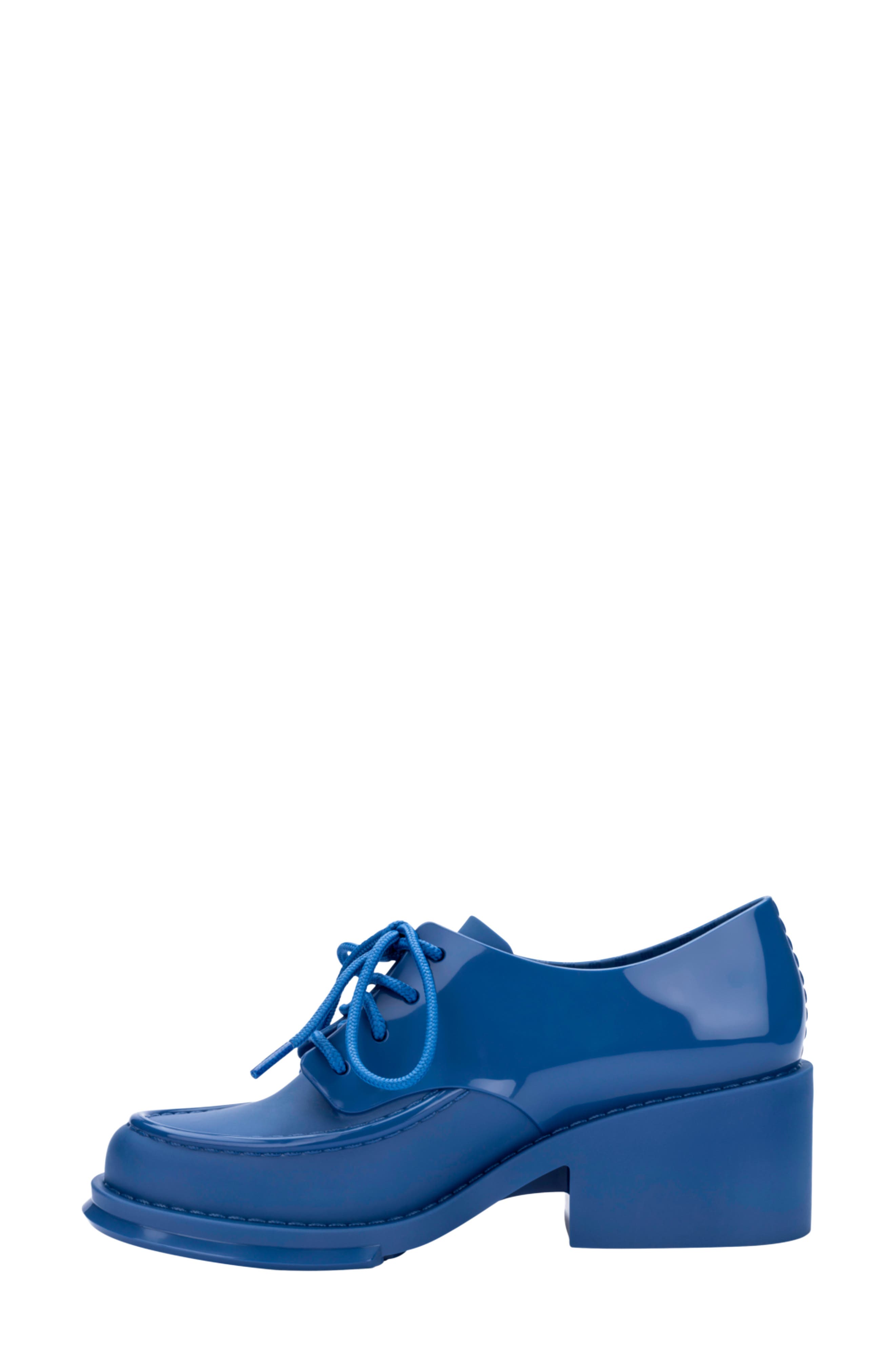Tailor Block Heel Loafer, Alternate, color, BLUE
