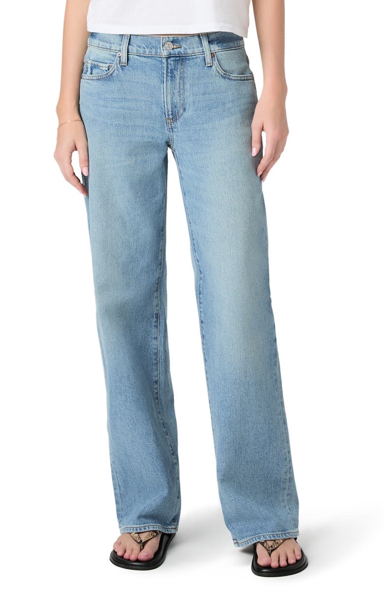 PAIGE Dana Low Rise Relaxed Straight Leg Jeans, Main, color, Sepulveda