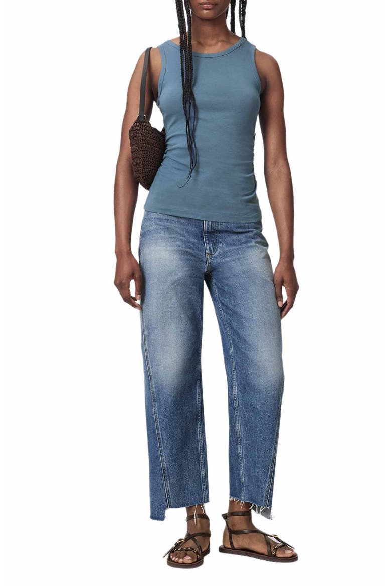 Fox High Waist Wide Leg Jeans, Alternate, color, VINTAGE INDIGO