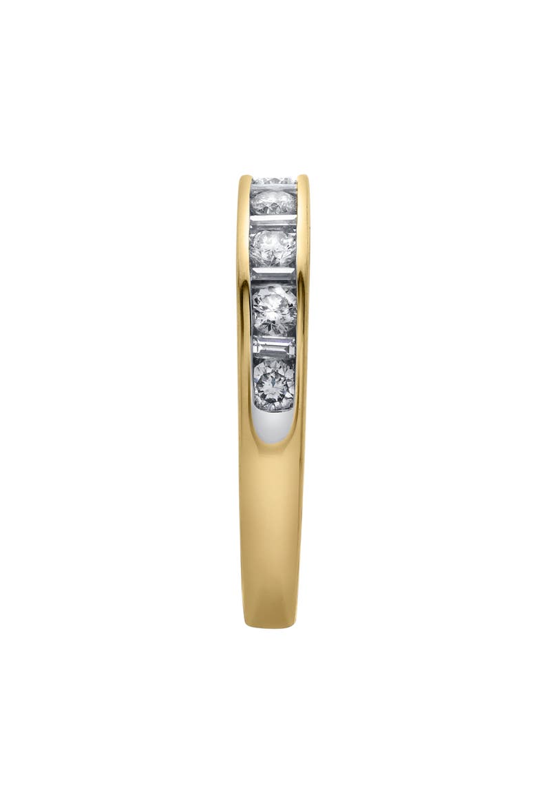 Cosmos 14K Gold Round Diamond Studded Band Ring - 0.52cts, Alternate, color, 14K Yellow Gold