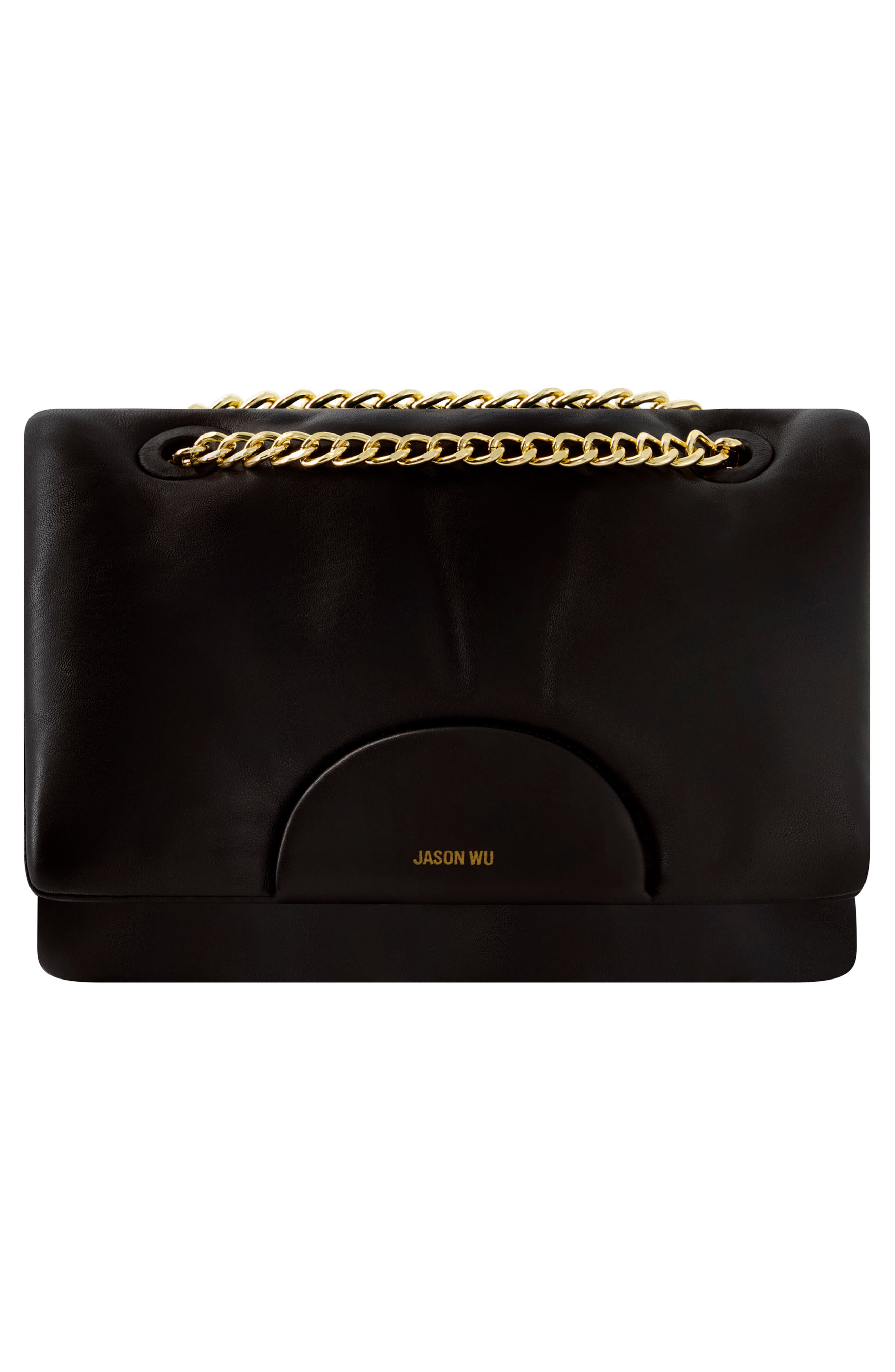 Convertible Chain Shoulder Bag, Alternate, color, BLACK