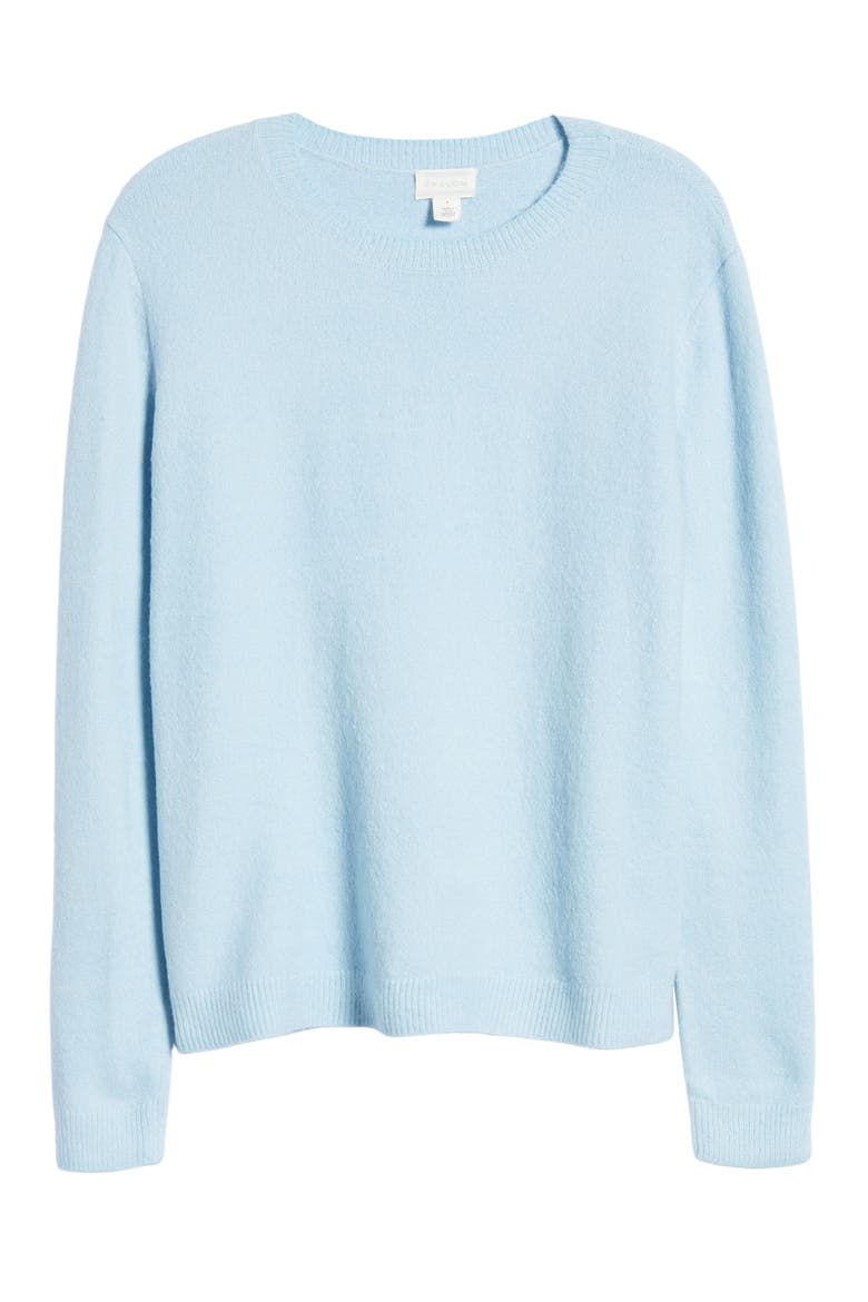 Cozy Crewneck Sweater, Alternate, color, BLUE FALLS