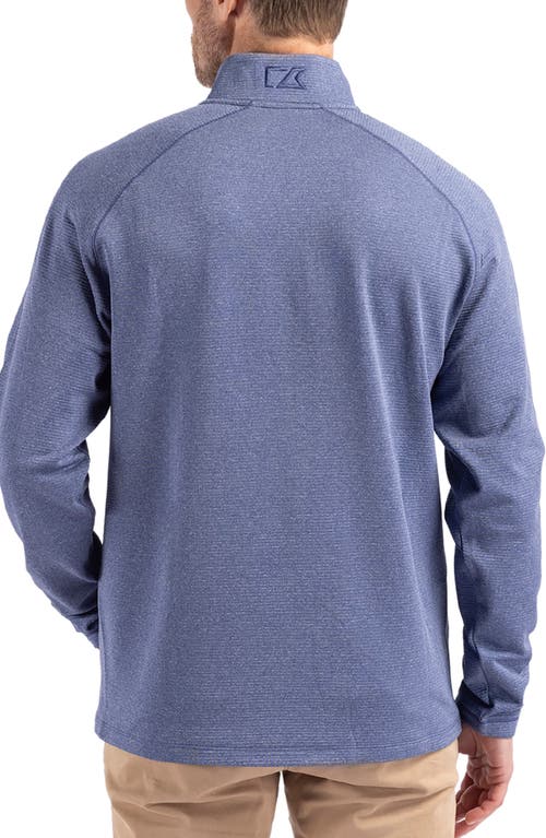 Cutter & Buck Peshastin Fleece Half Zip Pullover In Tour Blue Heather
