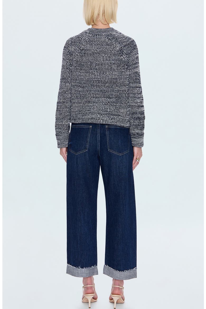 Kacey Cuffed High Waist Boyfriend Jeans, Alternate, color, RAINSTORM