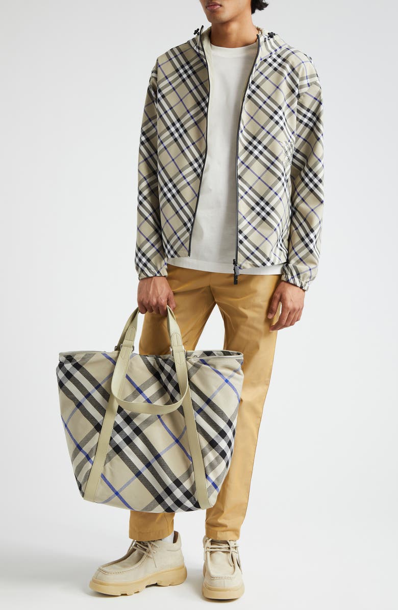 Burberry Embroidered Logo Cotton T-Shirt, Alternate, color, Salt