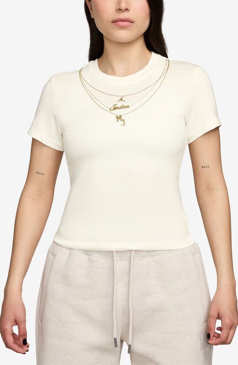Trompe l'Oeil Embroidered T-Shirt
