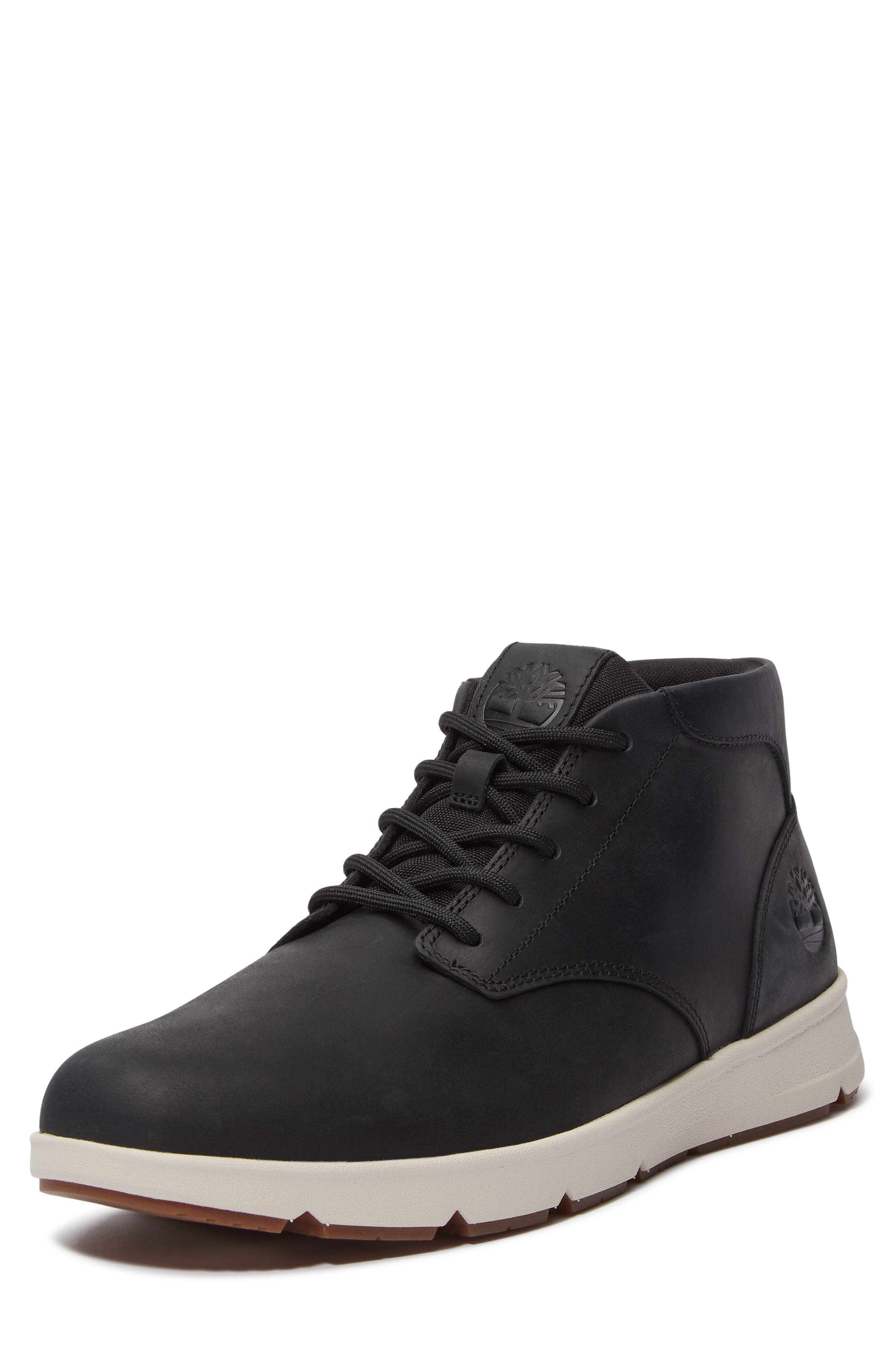 Timberland Parker Street Mid Top Sneaker, Alternate, color, Black