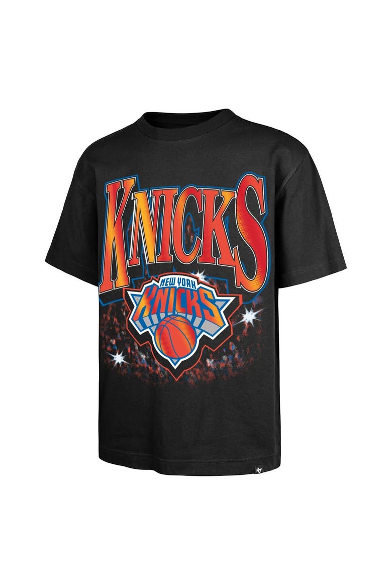 Men's '47 Black New York Knicks Past Champs Collection Flashbulb Foundation T-Shirt, Alternate, color, Black