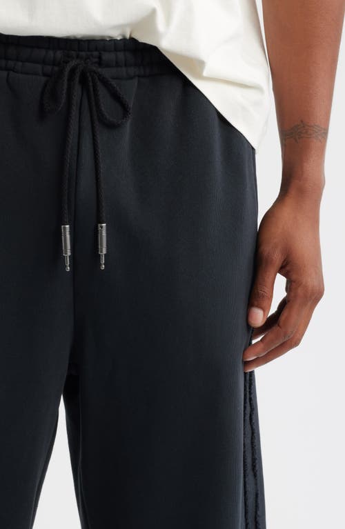 Elwood Metal Cotton Terry Sweatpants In Black