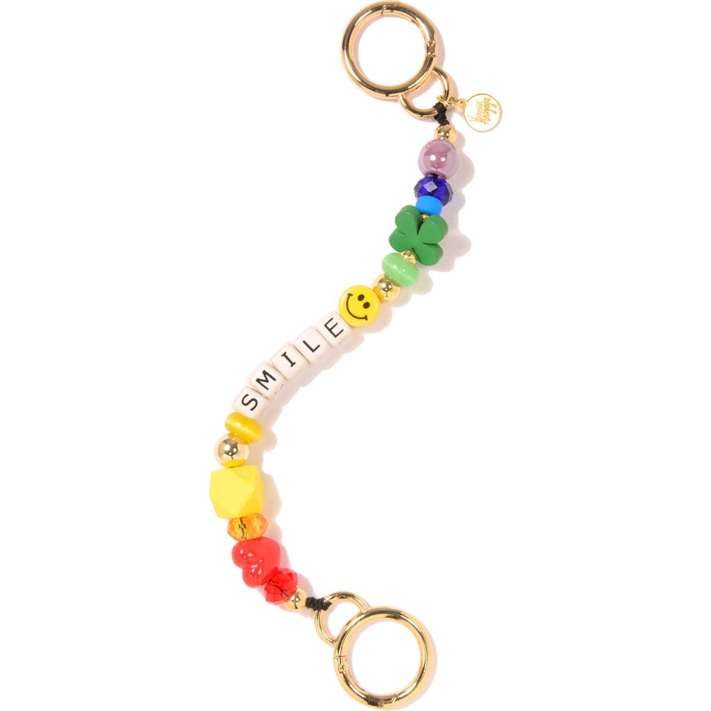 Venessa Arizaga Rainbow Town Bag/key Leash In Multi