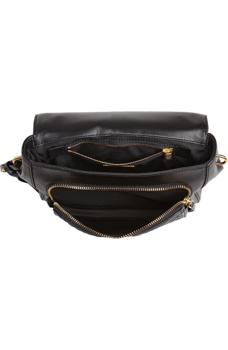 Tory Burch Fleming Quilted Leather Top Handle Satchel, Alternate, color,