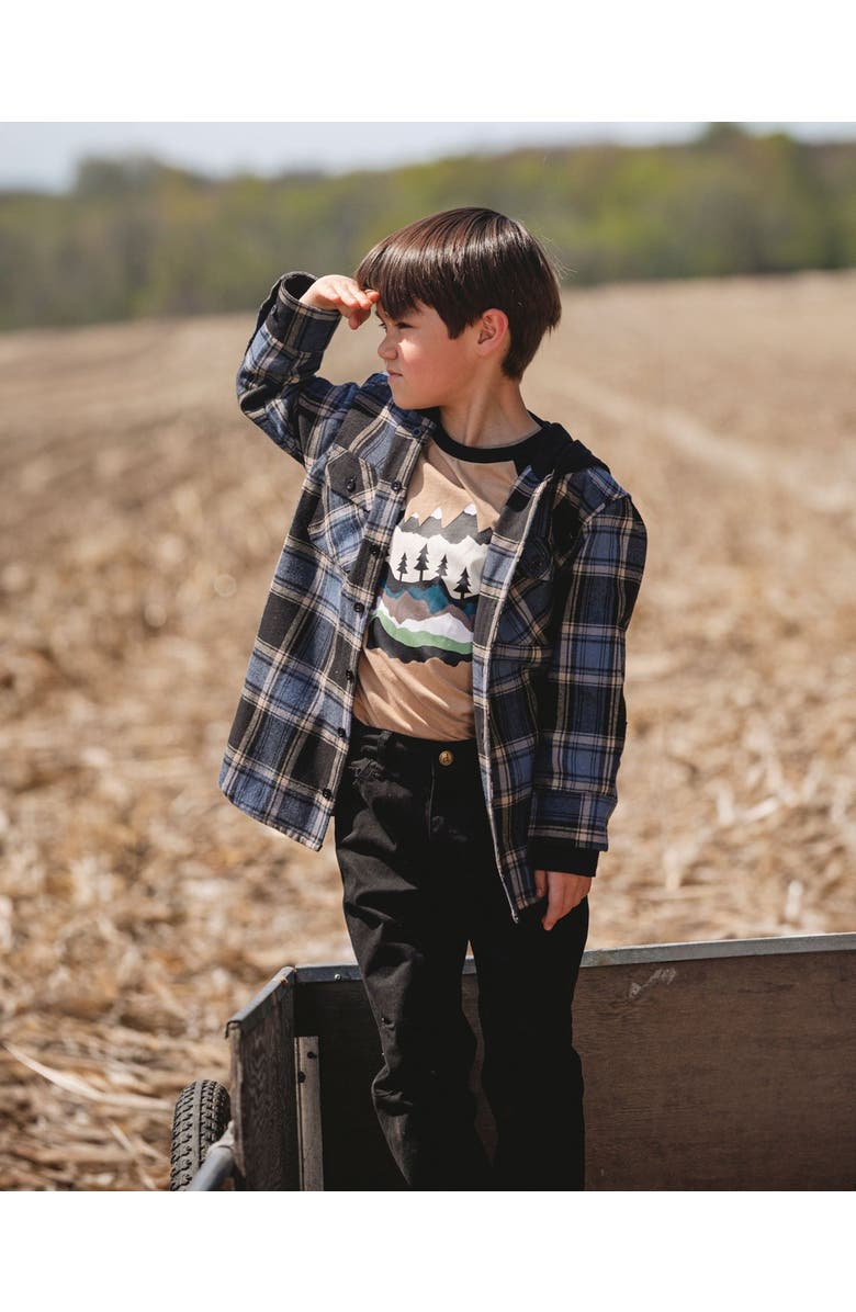 Deux par Deux Long Raglan Sleeve Jersey Tee, Main, color, Beige