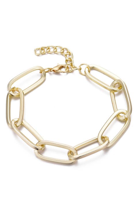 Chunky Paper Clip Chain Bracelet