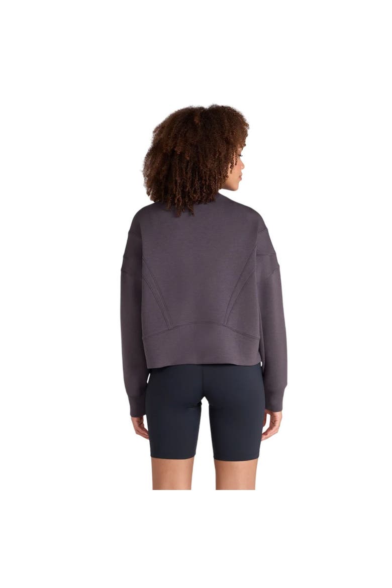 Active Crop Sweatshirt, Alternate, color, Taupe