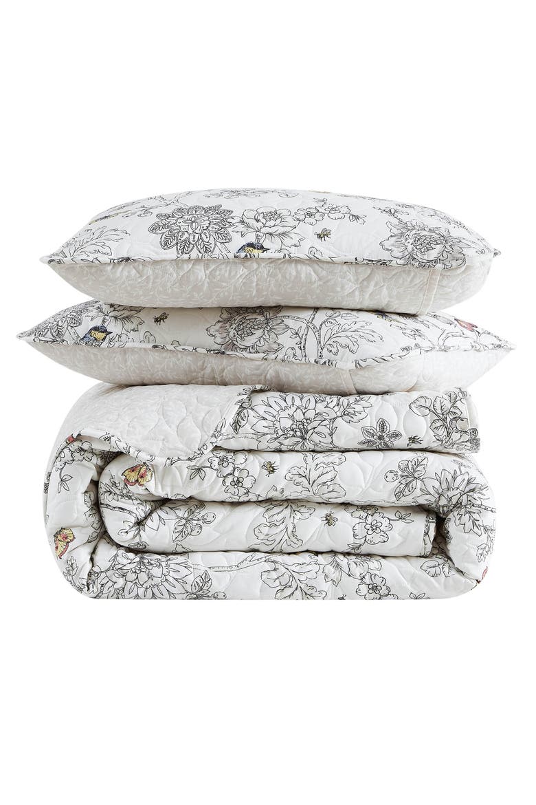 Bayberry Quilt & Sham Set, Main, color, OFF-WHITE