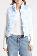 Madden Girl Striped Bungee Bottom Puffer Vest