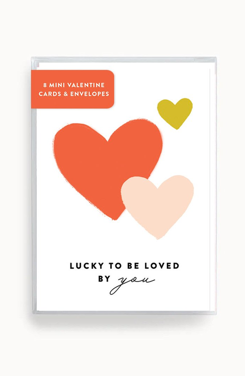 Lucky to be Loved by You MINI Valentines Set of 8